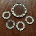 Set of Sterling Overlay Trivet & 4 Sterling Overlay Coasters — photo 3