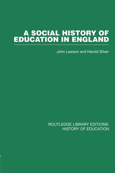 A Social History Of Education In England John Lawson (U. A.) Taschenbuch 2014-image