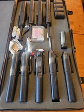 Vintage Motorola Saber Systems Walkie Handie Talkie Kit X8 In Locking Case Plus