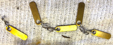3 Bags of 1 Inch Solid Brass Tags with Hole for Stamping Keys 25-50 sets per bag