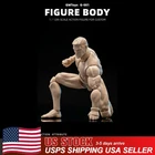 USA GWToys G001 1/12 Male Action Figure 6" Flexible Strong Muscular Body w/Head