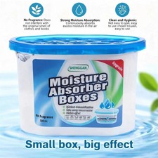 Pack of 10 Dehumidifier Boxes Moisture Absorber Damp Trap Mould Remover Home