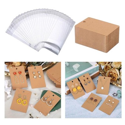 Gazechimp 100 Teile Schmuck Display Karten Ohrstecker Verpackung für Ohrringe