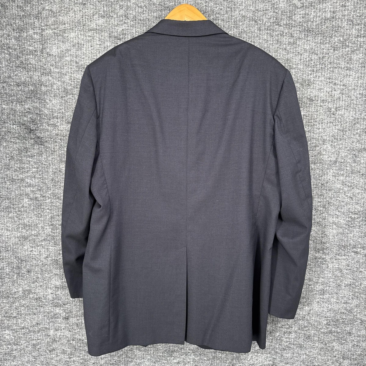 Brooks Brothers Suit Jacket Mens 46R Gray 100% Wool Three Button