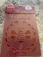 Craft Smart Honey Bee Theme Stencil Sheet Six Designs