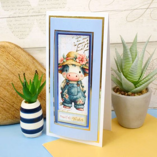 Hunkydory - DL Foiled Aperture Card Blanks- FACB101 - rrp £11.99 - Picture 2 of 3