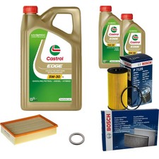 BOSCH Inspektionspaket 7 L Castrol EDGE FST 5W-30 LL für Opel Movano