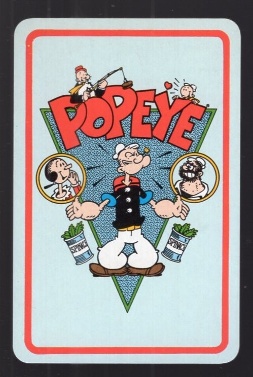 Single Swap Playing Card POPEYE OLIVE OYL BLUTO WHIMPY CARTOON CHARACTERS