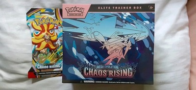 Mega Evolution Chaos Rising Elite Trainer Box & BOOSTER PACK - SHIPS FAST