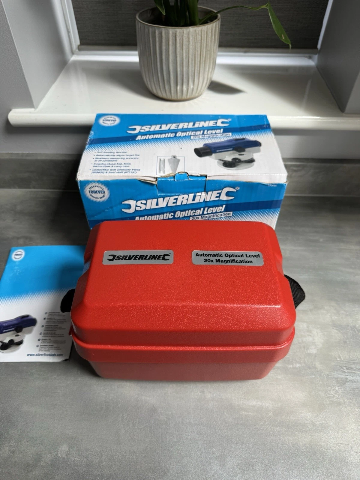 Silverline 20x Self-Levelling Automatic Optical Level & Case Brand New 5