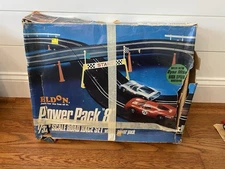 1969 ELDON 1/32 Slot Car  Power Pack "8" Box , 2 Cars & Tracks, Power Pack