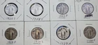 SET OF  8 90% SILVER STANDING LIBERTY QUARTERS (1920 - 1930)  (REF# SL-2030)