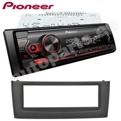 Autoradio Pioneer MVH-230BT 1DIN Bluetooth 4 Canaux USB Noir Fiat Grande Punto - Photo 1/4