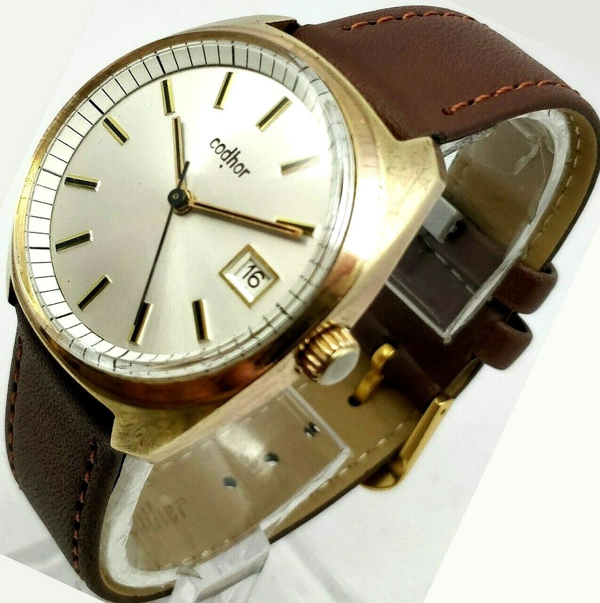 Montre Vintage Mécanique COD'HOR - Mouvement FE 140-2 - Années 70, Fonctionne - Boîtier Doré