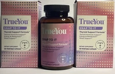 True You Thyroid Hormone Support 300+ Capsules - Energy-Stress-Metabolism MultiV