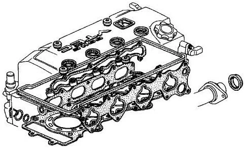 KIT JUNTA CABEZA SUPERIOR HONDA ORIGINAL S2000 AP1 AP2 F20 SERIE F 06110-PCX-020 OEM Foto 3 de 4