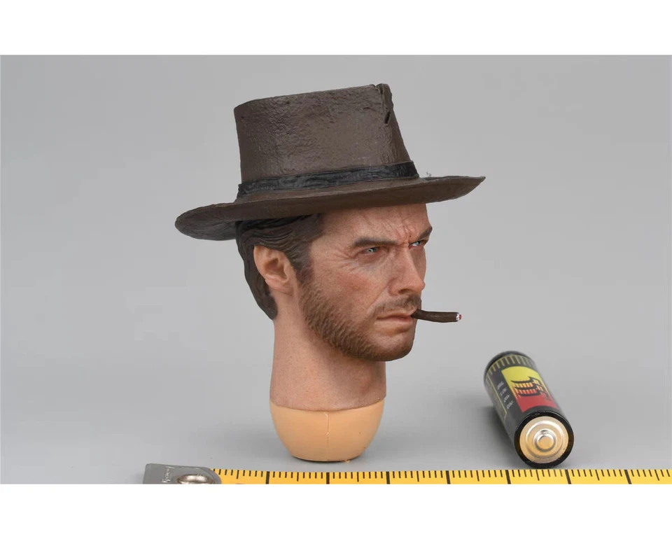PRESENT TOYS PT-sp42 1/6 West Cowboy JOE Head Sculpt & Hat & Cigar Model - Image 3 of 4