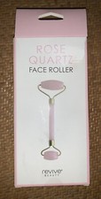 Rodillo facial de cuarzo rosa Revive Beauty para masajeador facial corporal herramienta de piedra NUEVO