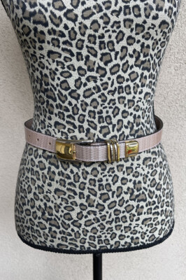 Vintage BB Simon Womens Slim Snake Print Genuine Leather  display picture 2