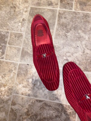 terroni red dress shoes/size13 amazing condition only wore once for prom |  eBay