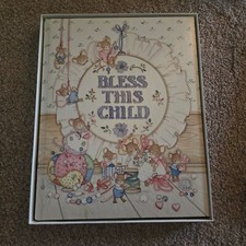 Vintage Bless this Child Baby Memory Book