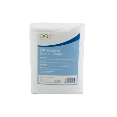 DEO White Black Disposable Hairdressing Towels Hair Beauty Salon 80 x 40