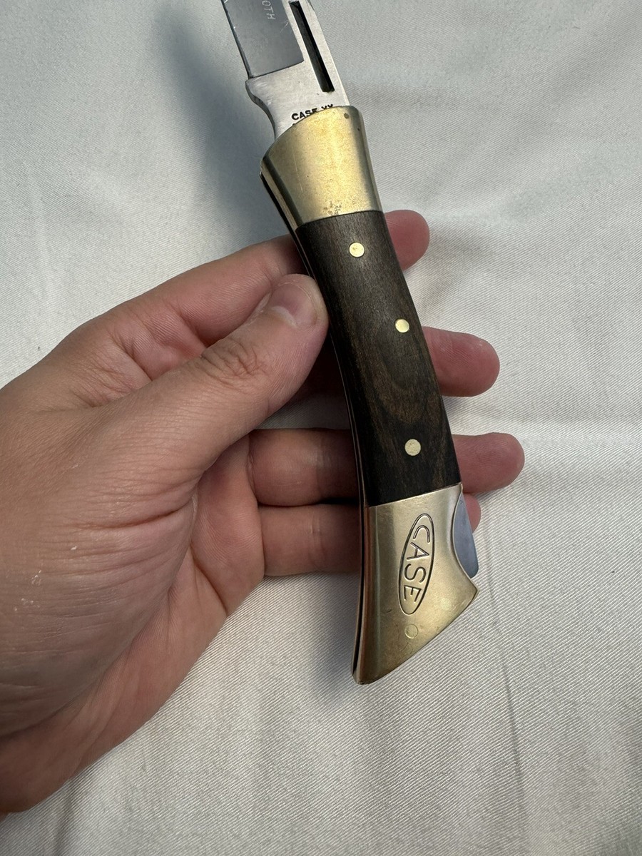 CASE XX USA 3 DOT 1977 SHARK TOOTH WOOD PREMIUM LOCKBACK CASE XX USA 3 DOT 1977 SHARK TOOTH WOOD PREMIUM LOCKBACK