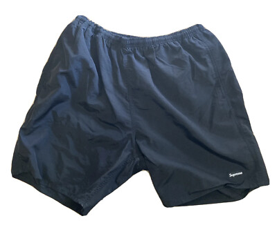 2018 SS18 SUPREME NYLON WATER SHORTS SWIM TRUNKS BOX LOGO BLACK