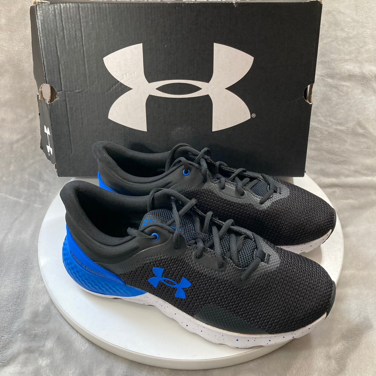 NEW Under Armour Charged Escape 4 4E WIDE Running Shoes Mens 10 Black