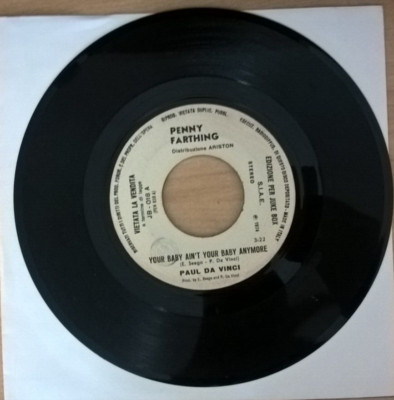 Giri 7'' J.B. PAUL DA VINCI Your Baby Ain't Your Baby Anymore/She'll Only Hurt...