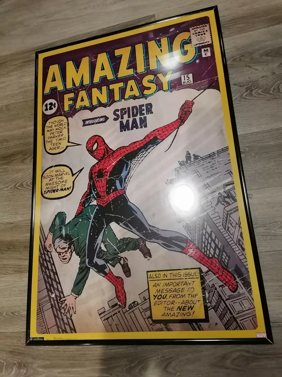 Amazing Fantasy #15 SPIDER-MAN DEBUT 1962 Marvel Comics Cover 24x36 POSTER