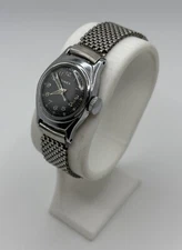 Timex Mechanical Watch Silver Tone Ladies Vintage 1950s Runs But Needs Service
