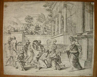 FRANCESCO GIOVANE `JOSEF BEGRÜSST SEINE BRÜDER´ NACH P. F. MOLA, TIB 4 , ~1655