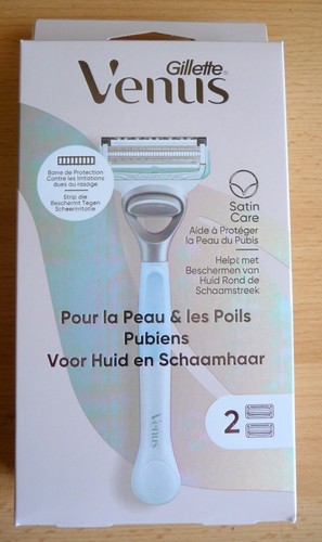 Pack De Démarrage Rasoir Gillette VENUS Avec 2 Lames Satin Care - Pour Peau Et Poils Pubiens - Neuf
