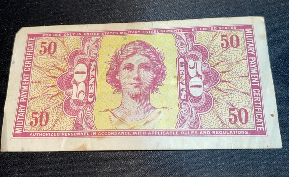 2 SERIES 541 50 FIFTY CENTS MPC MILITARY PAYMENT CERTIFICATE *REPLACEMENT* . - Image 4 of 4