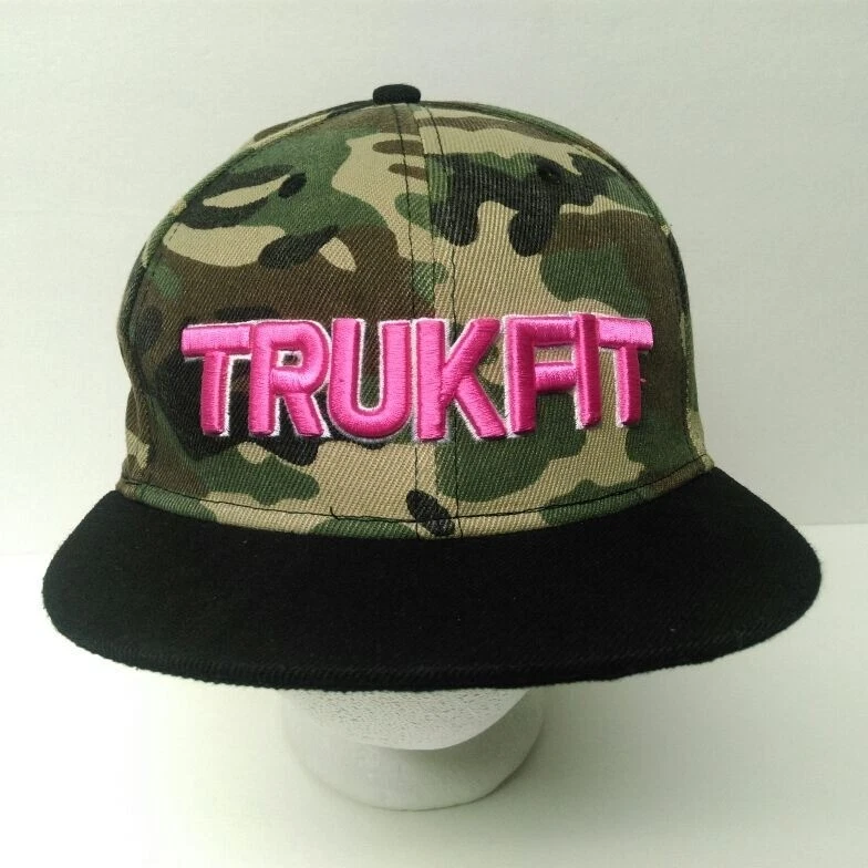 Trukfit pink & camouflage snapback hat | eBay