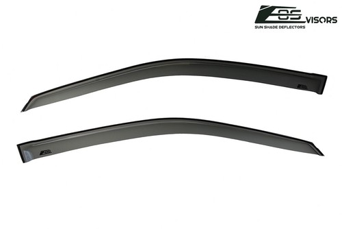 For 01-05 Honda Civic 4dr Sedan | Smoke Side Window Visors Rain Guard Deflectors - Picture 3 of 7