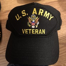 Vintage US Army Veteran Embroidered SNAPBACK Hat EAGLE CREST