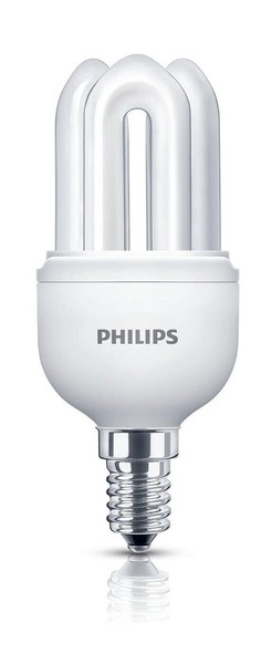 Philips E14 Energiesparlampe Genie 11W = 50W 600Lm Spirale Warmweiß 2700K-image