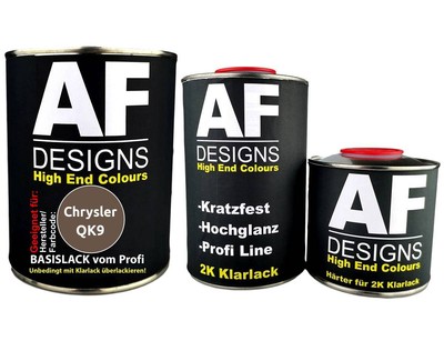2,5L Autolack für Chrysler QK9 Dark Suede Metallic Klarlack Härter