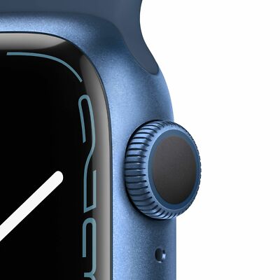 Apple Watch 7 GPS 45mm MKN83LL/A Abyss Blue Sport Band Smartwatch