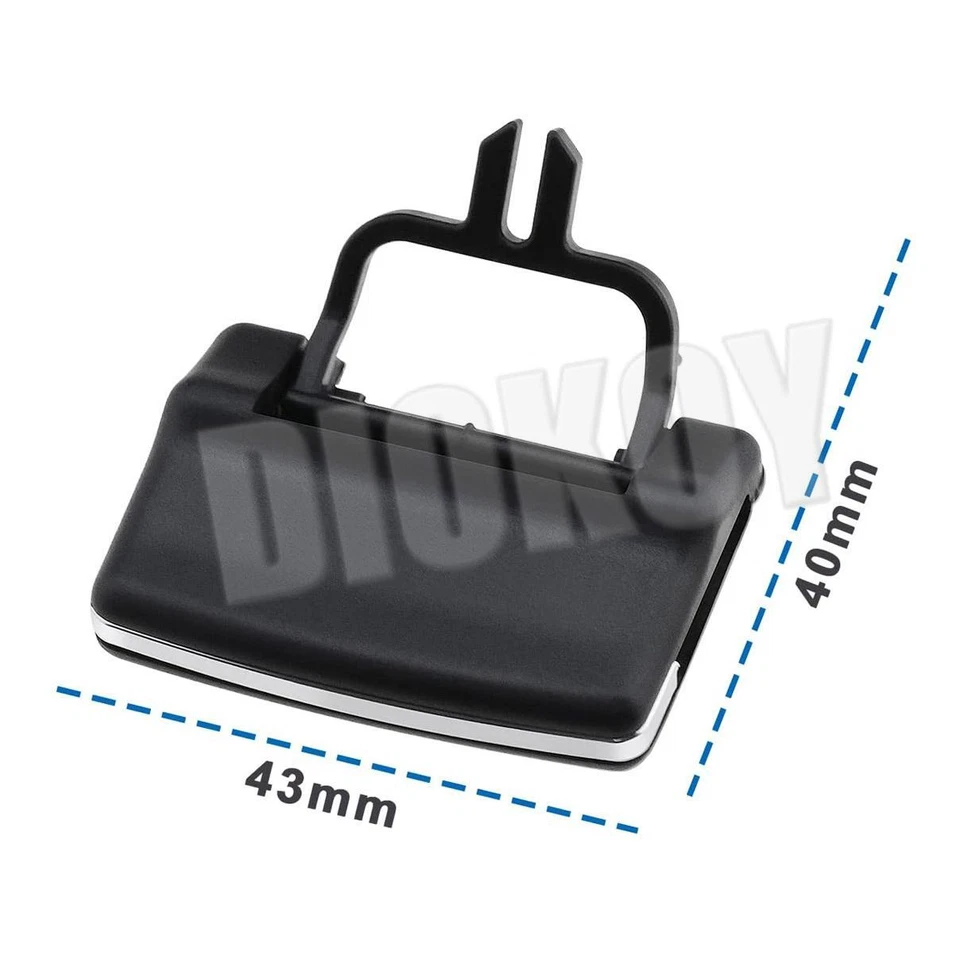 Para Mercedes Benz W164 ML350 ML400 X164 GL350 2x Clip de salida de ventilación de CA delantero negro Foto 4 de 4