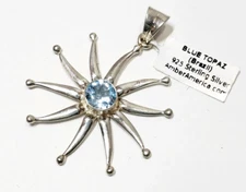 Blue Topaz (Brazil) 925 Sterling Silver - Amber America