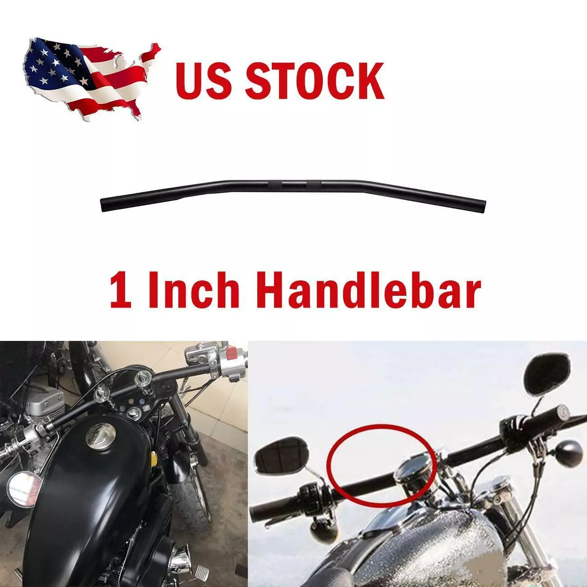 Black 1 Drag Bars Handlebars for Suzuki Boulevard M109R C50T