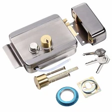 Anti-theft Electric Control Release Rim Door Lock Fail Secure Stainless Steel