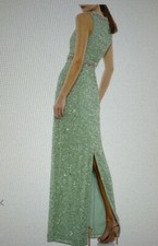 Mac Duggal embellished mint gown size 4