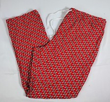 Vineyard Vines Cotton Holiday "Christmas Lights" Pajama Lounge Pants Red Mens XL