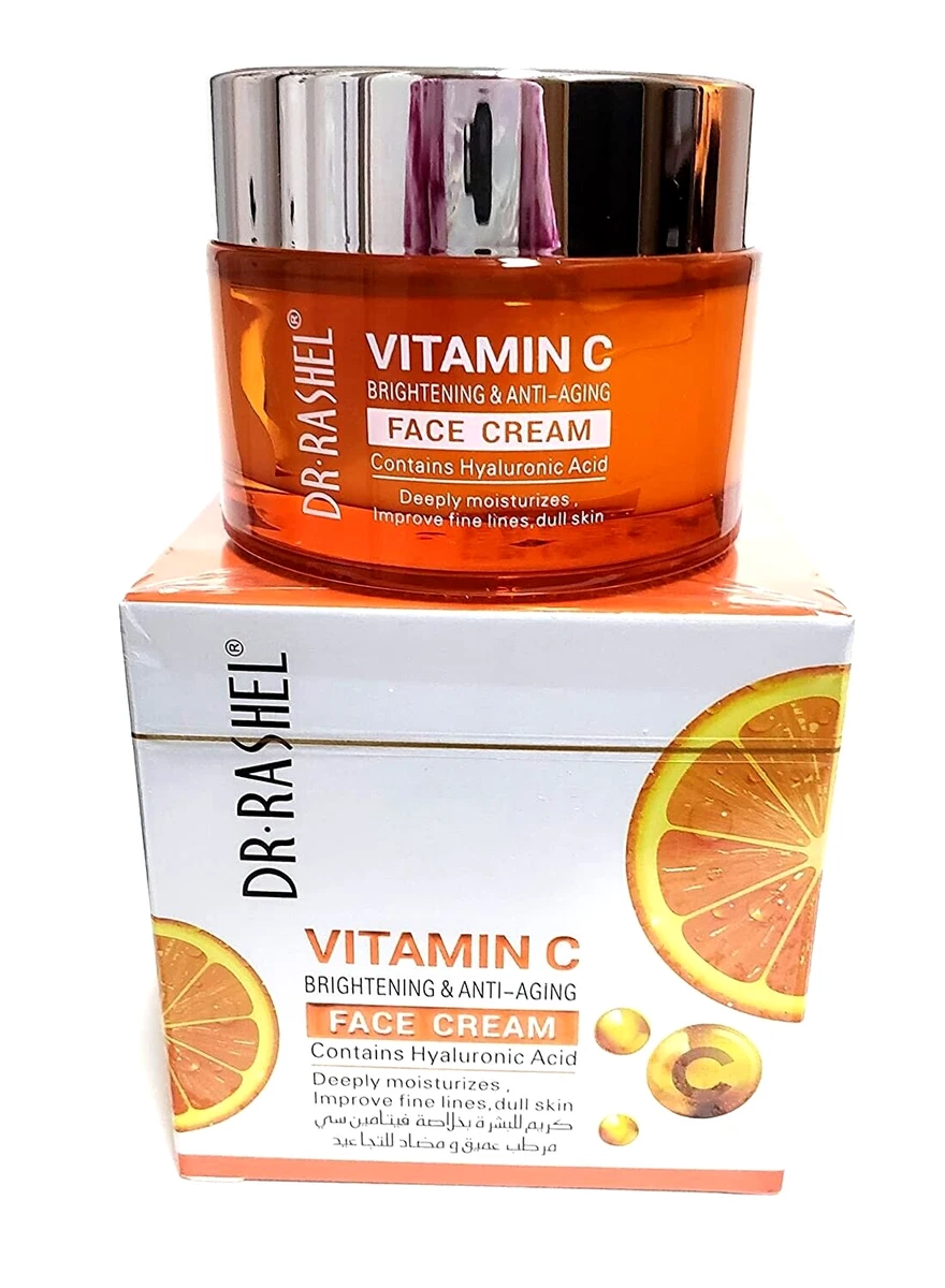 Dr.Rashel Vitamin C Face Cream With Hyaluronic Acid For Brightening Anti Aging