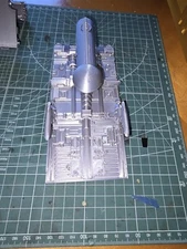 Modern BATTLESTAR Flat Top Ship Moebius Fleet Ship 3d Printed -8" Model Kit