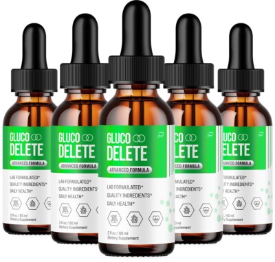 (5 Pack) Gluco Delete   GlucoDelete Extra Strength All Natural Healthy Organic